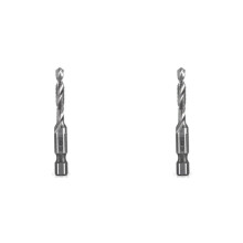 2pcs M5X0.8mm High-Speed Steel 4341 Titanium Plated Composite Tap Drill and Tap Integrated Machine Tap Open