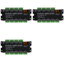 3X 8CH LED Strip Signal Amplifier,WS2812 5V SPI TTL Signal Output for WS2811 WS2815 SK6812 Pixels LED Light DC5-24V