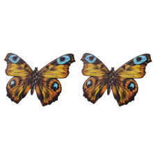 2X Decorazioni da Parete per Esterni Decorazione un Farfalla Farfalla nel Metallo Decorazione da Parete per Recinzione Parete nel Metallo per