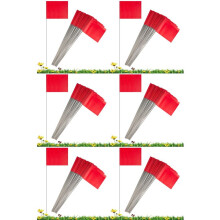 300er-Pack Markierungsflaggen, Rote Hofflaggen 15 X 4 X 5 Zoll, Markierungsflaggen, Rasenmarkierungsflaggen, Bewässerungsflaggen, Landschaftsflaggen