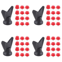 48Pcs Football Shoe Spikes Soccer Boot Cleats M5 Threading Screw 7mm 10mm Anti Slip Replacement Studs Red