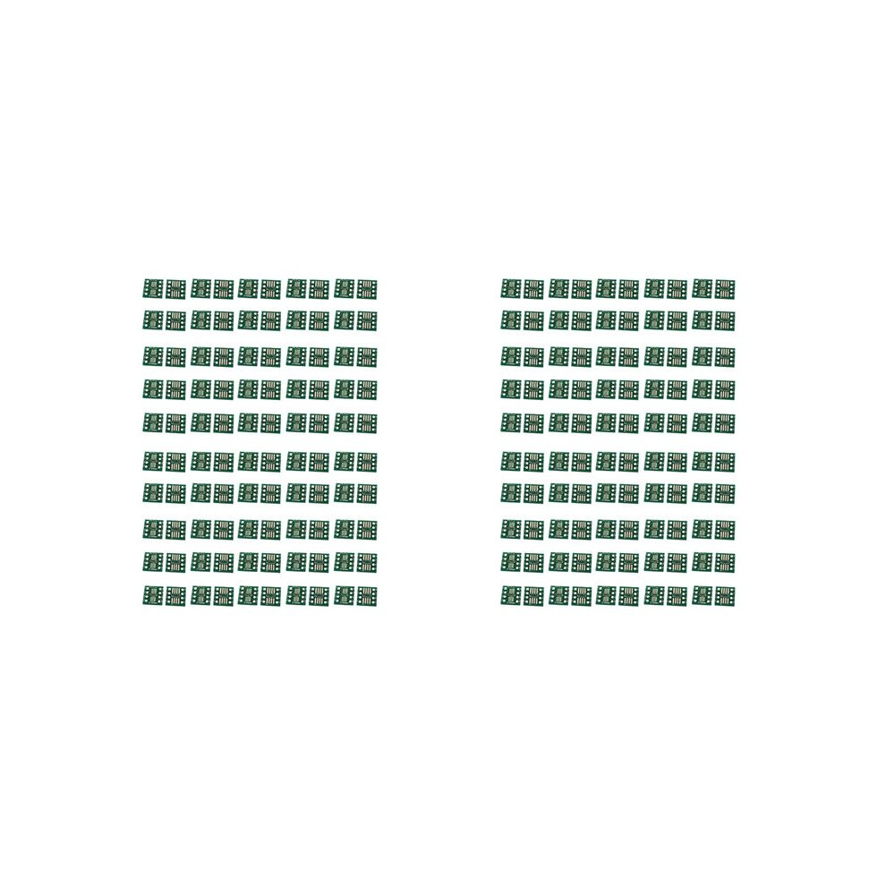 200Pcs Sop8 To Dip8 Ic Adapter Converter Kit, Smd To Dip Socket Board, 0.65Mm 1.27Mm Pitch, Compatible With Tssop8/Ssop8 6032086031399
