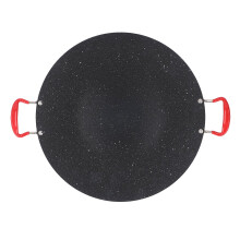 Portable BBQ Grill Pan NonStick Korean Iron Plate with Heat Resistant Handle for Camping and Home