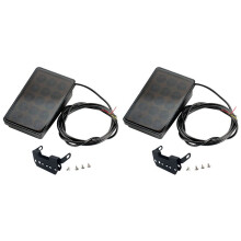 2X LED Car Brake Light 15LED F1 Style Universal Shell Light Car Rear Spoiler LED Brake Tail Light Black Shell