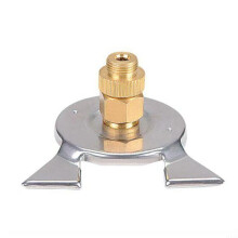 Stainless Steel Camping Stove Adapter for Flat Gas Tank to Cartridge Connector, Outdoor Cooking