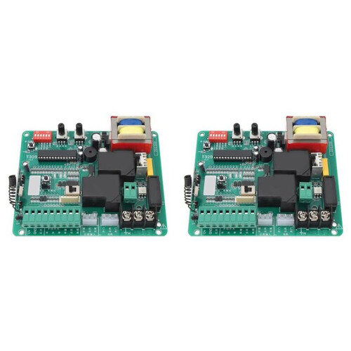 2X Circuit Control Board,Automatic Door Opener Control Board,Main Electronic Control Board for Sliding Gate Motor 220V