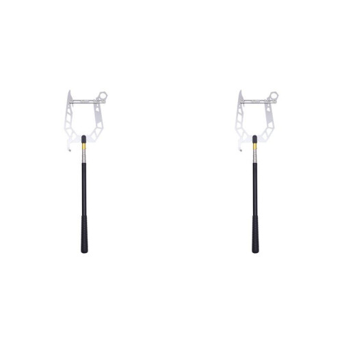 2X Dock Hook Multi-Purpose Telescoping Boat Hook Long Distance Threader Mooring Rope Cable Wire Guider Fishing Rod Tool
