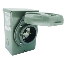 50 Amp Generator Inlet Box 3 Prong NEMA PB50 125/250V Safe Connection Replacement ETL Listed
