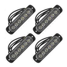 4X 12V-24V 6LED Light Flash Emergency Car Vehicle Warning Strobe Flashing