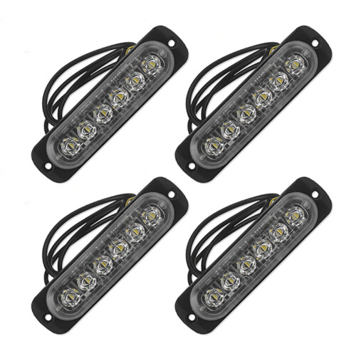 4X 12V-24V 6LED Light Flash Emergency Car Vehicle Warning Strobe Flashing
