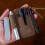 2X Handmade Leather Sheath Folding Knife Flashlight Holder EDC Tool Brown 4
