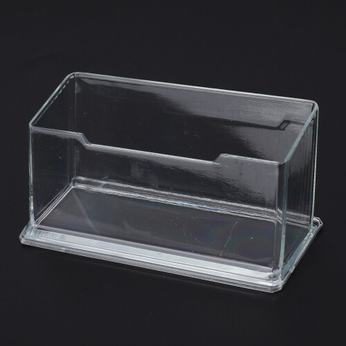 2X Neue Freie Desktop-Visitenkartenhalter Staender Acryl Kunststoff 2