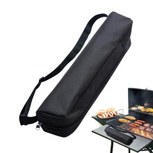 BBQ Tool Bag with Multiple Storage Compartments, Padded Interior, Camping and Tailgating Organizer