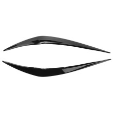 Car Glossy Black Headlights Eyebrows Eyelids Cover Eyelash  Light Lamp Stickers for- 1 Series F20 118I 120I 15-19