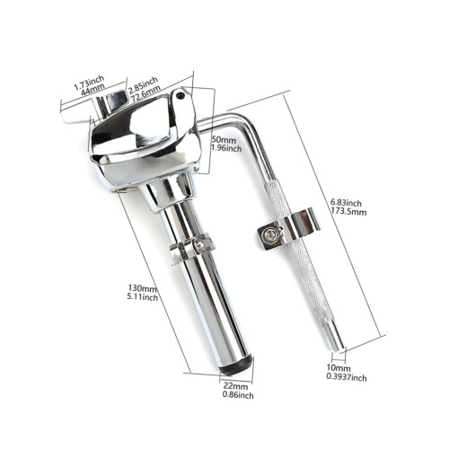 Drum Cymbal Holder with Bracket Mount, Secure Support, Easy Install for Drum Kit and Percussion 1