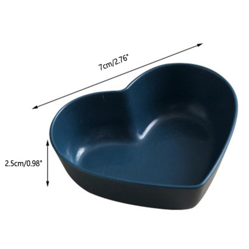 Hariumiu Kitchen Heart-shaped Dessert Dish - Compact, Drop-Resistant, Stackable, Multi-purpose and Easy to Clean 2
