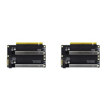 2X PCIE 3.0 X16 1 auf 2 Erweiterungskarte Gen3 Split-Karte PCIe X16 auf