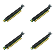 4X PCIE 16X Riser Card Adapter PCI Express 3.0 PCI-E to PCI-E 16X Slot Converter 90 Degree Connectors for 1U Server