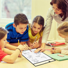 Dry Erase-Fickor - Återanvändbara Skriv- och Avtorkningsfickor för Lärare Skolklassrumsmaterial Kontorsarbetsblad