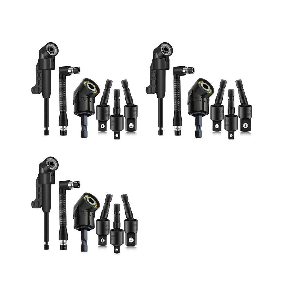 18Pcs Right Angle Drill Attachment Set With 105 Angle Drill Adapter And Impact Grade Socket Adapter 4713620854590