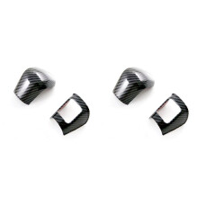 2X for Yaris Ativ/Vios 2023 2024 Car Central Control Gear Shift Knob Cover Trim Accessories ABS Carbon Fiber