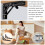 Black Triangle Folding Angle Bracket, Adjustable Wall Shelves,Mounted Table Shelves,Home Hardware,12 Inch,2Pcs 2