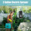 2 Gallon Battery Powered Garden Sprayer with USB Rechargeable Handle, Retractable Wand, Adjustable Strap 2
