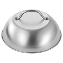 Griddle Basting Cover Stainless Steel Burger Dome with Handle for Even Heat Retention and Cheese Melting
