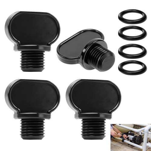 4 Pack Drain Plug Set for Hayward Pool Pump SPX4000FG Fits Select Pump and Filter Models Replacement