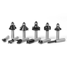 15-Piece 8-Handle Woodworking Router Bit Set Woodworking Engraving Machine/Electric Wood Router/Trimmer Bit Set