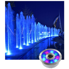 LED Underwater Pool Light RGB Submersible 24V 24W Waterproof IP68 Stainless Steel Color Changing Fountain Spotlight