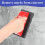 2-Pack Rub Bricks with Handles for Concrete Smoothing, 20 Grit Masonry Tools in Red and 2