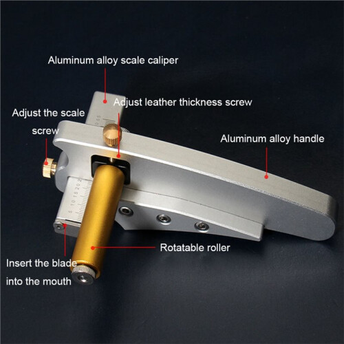 DIY Belt Cutter Thickness Adjustment Cutter DIY Belt Cutter Leather Thread Cutter Leather Goods Making Tool 1
