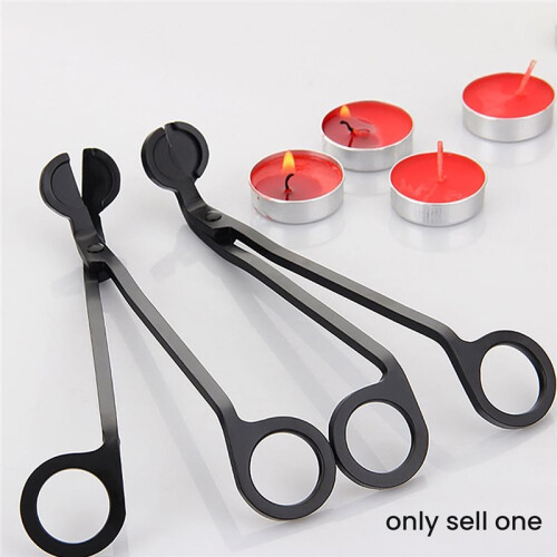 1pc-Candle Wick Trimmer Black Controllable Candle Tools Electroplating Technology Cutter Candle Wick Scissors Trimmer