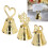 3Pcs Durable Metal Table Number Holders, Multi-Size Card Clips 1