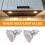 LED GU10-Range Hood Light Bulbs, LED Stove Appliance Light Bulb, Kitchen Light Replacement Halogen Light Bulb 3000K 6