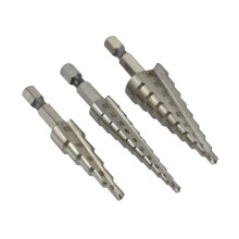 Highly Alloy Steel Step Drill Bit Set with Hex Shank for