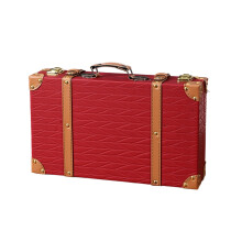 Multi Functional Wooden Storage Container Carry-S Burgundy