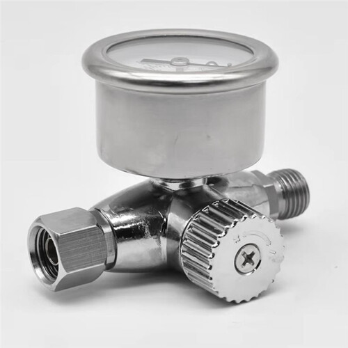 Tryckregulator Tryckmätare Premium Spray Tools Luftregulator med Manometerbyte 1/4 Tums Luftinloppsregulator 1