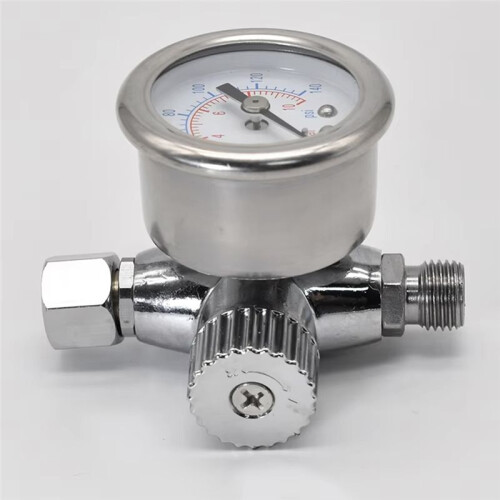 Tryckregulator Tryckmätare Premium Spray Tools Luftregulator med Manometerbyte 1/4 Tums Luftinloppsregulator 2