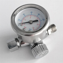 Pressure Regulator Pressure Gauge Premium Spray Tools Air Regulator with Gauge Replacement 1/4 Inch Air Inlet Regulator