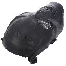 2X Airsoft Mask Skull Full Protective Mask - Black