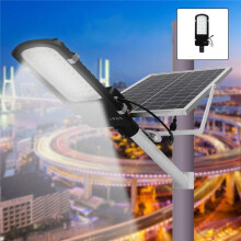 30W Solar Street Light with Light Sensor, Waterproof Outdoor Solar Lamp for Garden Pathway