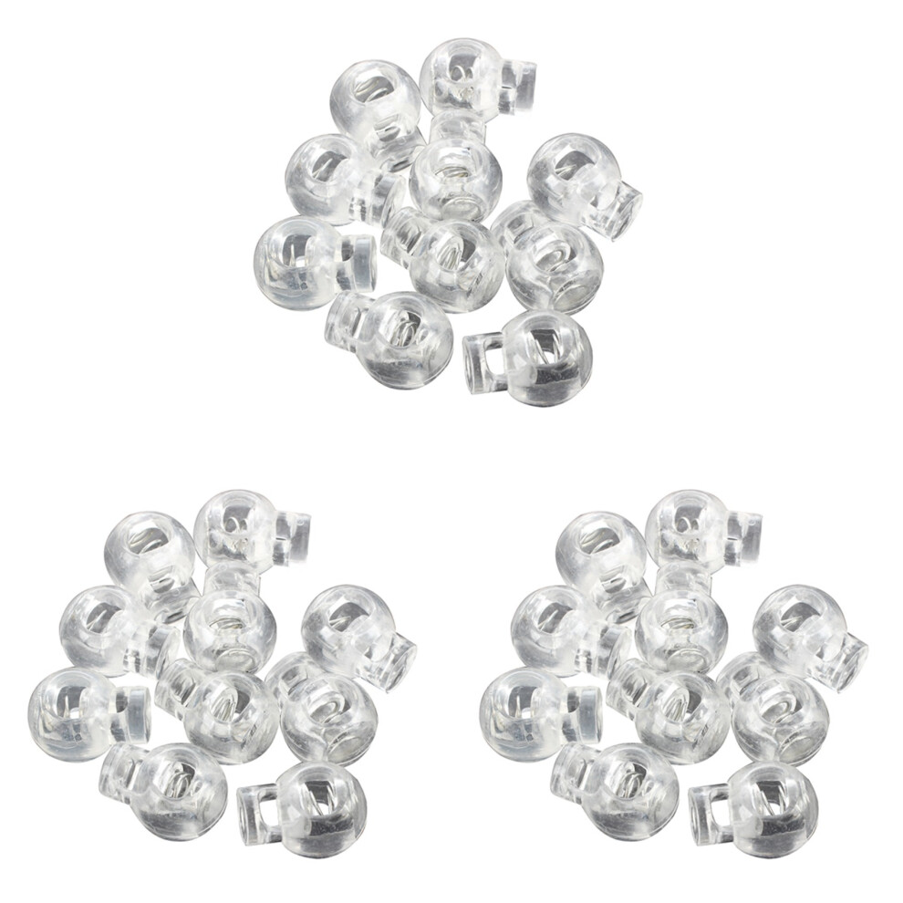 Plastic Toggle Spring Stop Single Hole String Cord Locks 30 Pcs 6033268275747