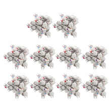 200 Stuecke Schluesselbund Schluesselanhaenger Haenge Zahn Form Suesses Dental Geschenk