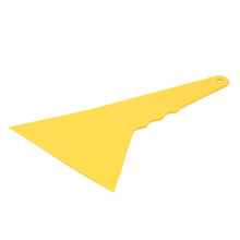 3X Plastic Yellow Auto Car Window Sticker Film Scraper Squeegee Cleaning Tool 23.6X12.3cm