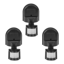 3X Ac110V - 240V Outdoor Pir Sensore di Movimento Della Parete Lampada da 180 Gradi Sensore di Rilevamento Pir Sensore di Movimento LED Interruttore