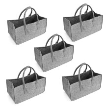 5X Purse, Storage Bag Large Capacity Casual Shopping Bag - Gray