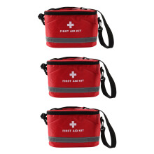 3X Outdoor First Aid Kit Sports Camping Bag Home Emergency Survival Package Red Nylon