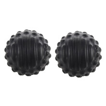 2X Pu Schaum Stoß Faszien Muskelentspannung Fitness Massage Schwarz